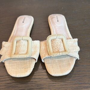 Birdies Raffia Slide Sandals